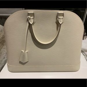 Louis Vuitton Alma GM - White/Cream Epi Leather